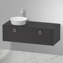 Duravit Waschtischunterschrank 1 Auszug 130 x 40,8 x 40,8 cm Grau/Weiß