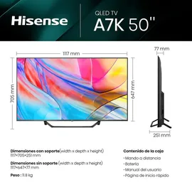 Hisense 50A7KQ 50 Zoll QLED 4K TV