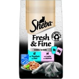 Sheba x 50g Fresh & Fine Thunfisch & Lachs in Gelee Sheba Katzenfutter nass