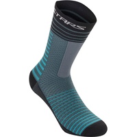 Alpinestars Unisex Drop 19 Fahrrad Socken, blau, L