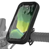 VELMIA Handyhalterung Fahrrad Mit Innovativer 360° Drehbarer Halterung - Lenker-Montage Mit Umhängeband, Wasserabweisend