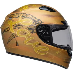 Bell Qualifier DLX Mips Hart Luck Live Helm, gold, Größe L für Männer
