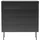 hjh living KARBY K 90 x 95 x 40 cm Schwarz