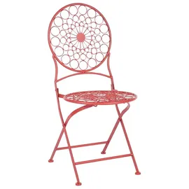 Beliani Bistro Set Rot