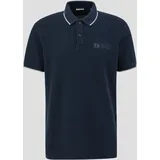 s.Oliver Poloshirt mit Logo-Print, Herren, blau, XXL