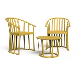 Resol RAFF Sessel-Tisch Indoor, Outdoor Set 2+1 Toskanisch