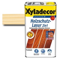Xyladecor® Holzschutz-Lasur 2 in 1 Farblos 0,75 l - schützt vor Nässe & UV-Licht | bis zu 4 Jahre Wetterschutz