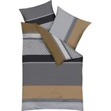 KAEPPEL Imperial Gestreift Gold 155 x 220 cm + 80 x 80 cm