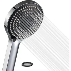 luxuskollektion Duschkopf Groß mit 6 Strahlarten für Baden, Wassersparend, Chrom