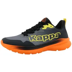 Sneaker KAPPA "Nyoto", Gr. 45, schwarz (schwarz, orange), Textil, sportlich, Schuhe