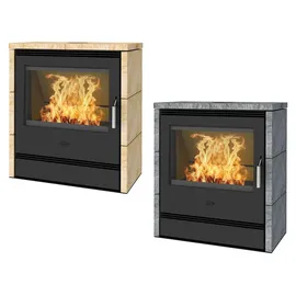 FIREPLACE Rönky Stahl gussgrau/Speckstein