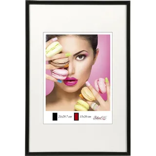 Ideal Trend Photo Style Kunststoff Bilderrahmen Fotorahmen Wanddeko Collage Foto Poster: Farbe: Schwarz | Format: 30x40