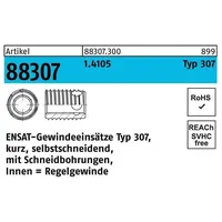 Kerb Konus Gewindeeinsatz R 88307 Typ 307 M10 x 10 1,4105 25 Stück