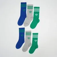 adidas 3 Stripes Crew Socken 6er Pack Grau 22-24