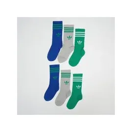 adidas 3 Stripes Crew Socken 6er Pack Grau 22-24