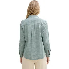 Tom Tailor With Slub Structure 1035247 Bluse Explorer Green 40