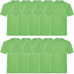 10er Pack Valueweight T Herren T-Shirt Mehrpack, lime, M