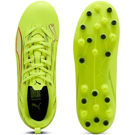 Puma Ultra 6 Play MG Kinder Yellow Alert/Black/Glowing Red 33