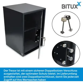 BITUXX Möbeltresor mit Schlüssel / keine Sicherheitsstufe