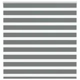 vidaXL Doppelrollo Zebrarollo 140 x 100 cm Dunkelgrau