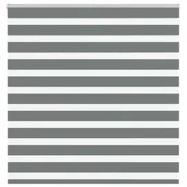 vidaXL Doppelrollo Zebrarollo 140 x 100 cm Dunkelgrau