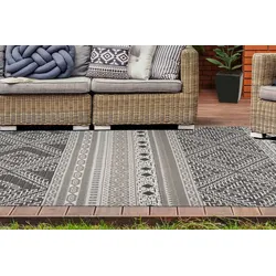 Teppich ARTE ESPINA "Yoga 200", grau (taupe, creme), B:160cm H:10mm L:230cm, Polyester, Teppiche, Teppich für Indoor & Outdoor, Fußbodenheizung geeignet, Pflegeleicht