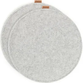 MIQIO Sitzkissen 40 x 40 cm Grau