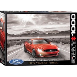 empireposter Puzzle 50 Jahre Ford Mustang GT 2015 - 1000 Teile Puzzle im Format 68x48 cm, 1000 Puzzleteile