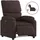 vidaXL Relaxsessel Elektrisch Polyester 99 x 99 x 0 cm Dunkelbraun mit Massagefunktion
