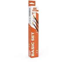 AK-Interactive AK Basic Brushes Set (3 brushes)