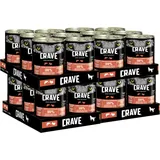 24x400g Crave Hundefutter Nassfutter Dose mit Lachs & Truthahn