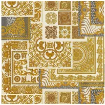 Profhome Barock Tapete Design schimmernd 0,70 m x 10,05 m 7,035 m2 Gold/Grau/ Silber 370484-GU