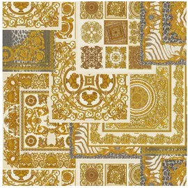 Profhome Barock Tapete Design schimmernd 0,70 m x 10,05 m 7,035 m2 Gold/Grau/ Silber 370484-GU