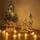 Gravidus Dekofigur Weihnachtsdeko Set mit LED Baum Wichtel auf Holzstern grün