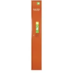 Stehschrank SAFE Erste-Hilfe-Trage, gefüllt orange - orange