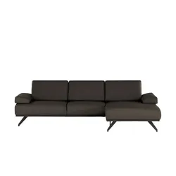 SOHO Ecksofa  Gemma ¦ braun ¦ Maße (cm): B: 282 H: 84 T: 166