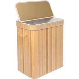 Relaxdays Wäschekorb mit Deckel, 100 l,