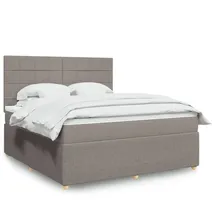 vidaXL Boxspringbett 180 x 200 cm Taupe