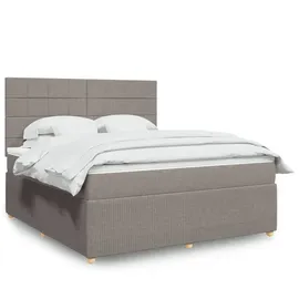 vidaXL Boxspringbett 180 x 200 cm Taupe