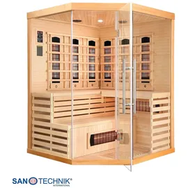 SANOTECHNIK Infrarotkabine Deluxe 3-4 Pers. 150x150x200 cm