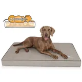 Knuffelwuff Hundematte Palomino, Orthopädisch grau 70 cm x 100 cm