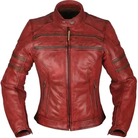 Modeka Iona Damen Motorrad Lederjacke Rot 40