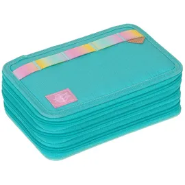 Lässig Federmäppchen Unique School Triple Pencil Case Slim Unique Turquoise türkis