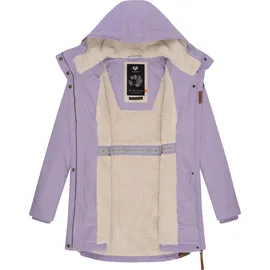 Ragwear Wintermantel "Elsie", Damen, Gr. S (36), lila (lavendel), Außenmaterial: 65% Polyester, 35% Baumwolle. Innenfutter: 100% Polyester. Wattierung: 100% Polyester, tailliert ca.
