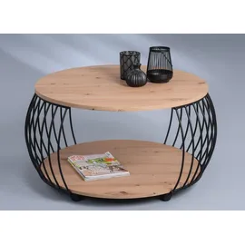 m2 Peking Braun Eiche 80 x 80 x 47 cm