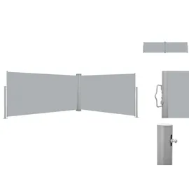 vidaXL Ausziehbare Seitenmarkise 160 x 600 cm grau 42180