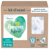 Pampers Harmony Hybrid Probepackung 1 waschbare Windel + 15 Einweg-Oberschichten