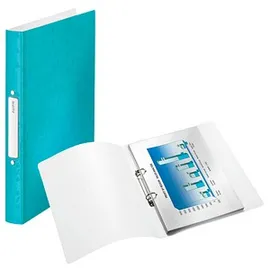 Leitz WOW Ringbuch 2-Ringe eisblau-metallic