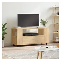 Furnicato TV-Schrank Sonoma-Eiche 102x34,5x43 cm Holzwerkstoff