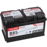 Accurat 12V 85Ah Autobatterie Starterbatterie Batterie KFZ PKW statt 80Ah 88Ah